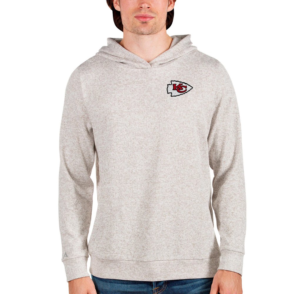 Kansas City Chiefs Antigua Absolute Pullover Hoodie - Oatmeal