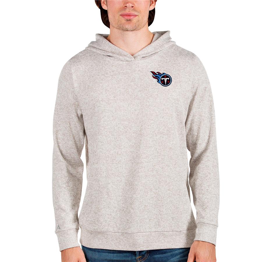 Tennessee Titans Antigua Absolute Pullover Hoodie - Oatmeal