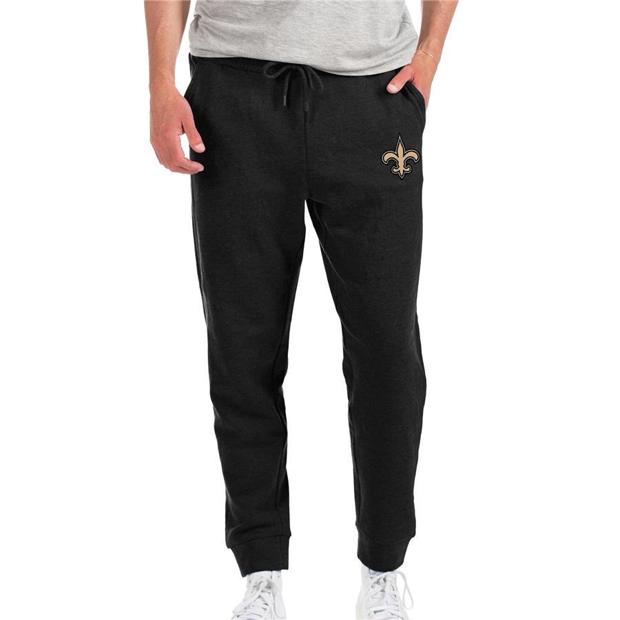 New Orleans Saints Antigua Action Jogger Pants - Heathered Black