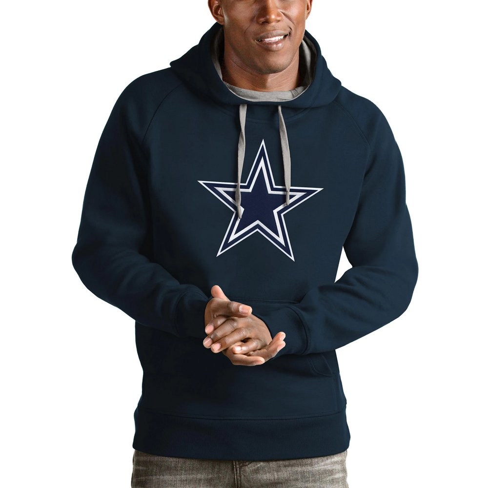 Dallas Cowboys Antigua Victory Pullover Hoodie - Navy