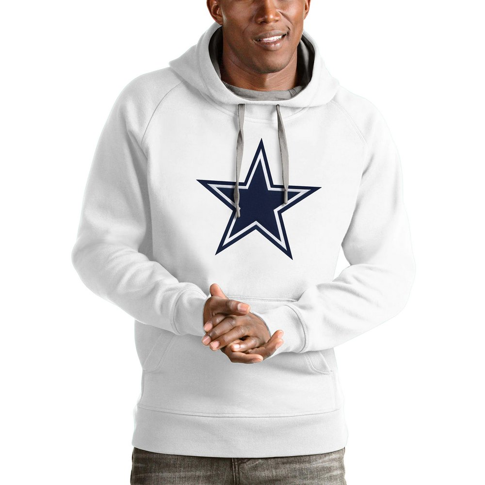 Dallas Cowboys Antigua Victory Pullover Hoodie - White