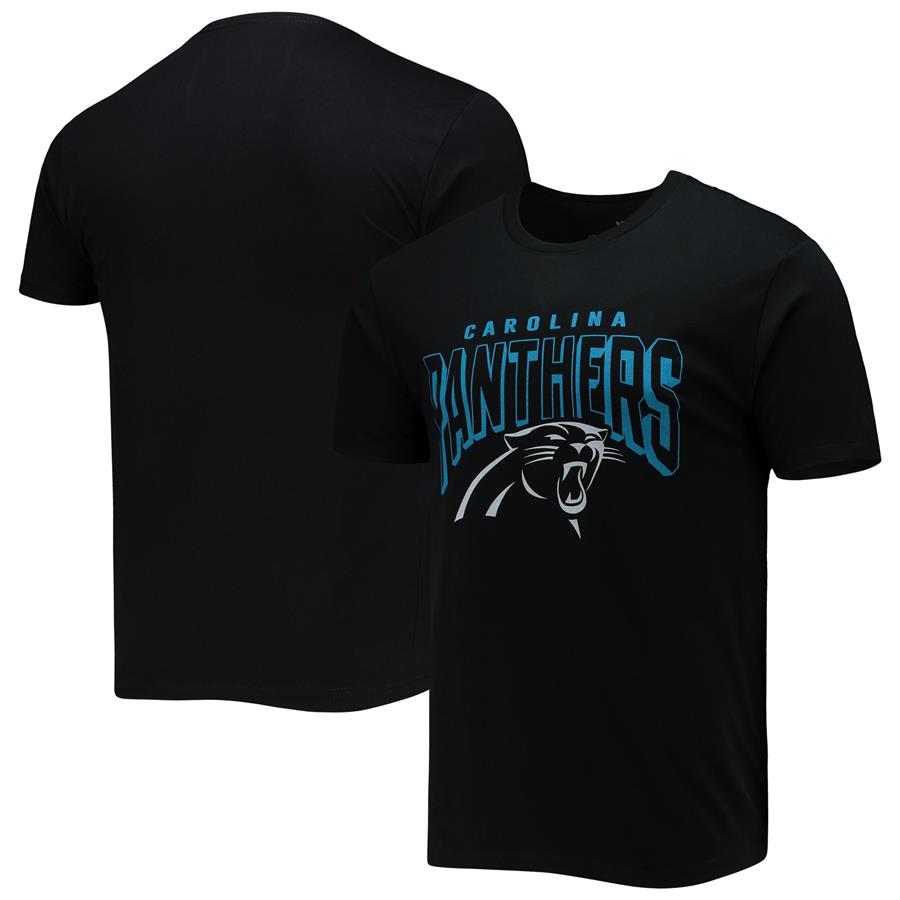 Carolina Panthers Junk Food Bold Logo T-Shirt - Black
