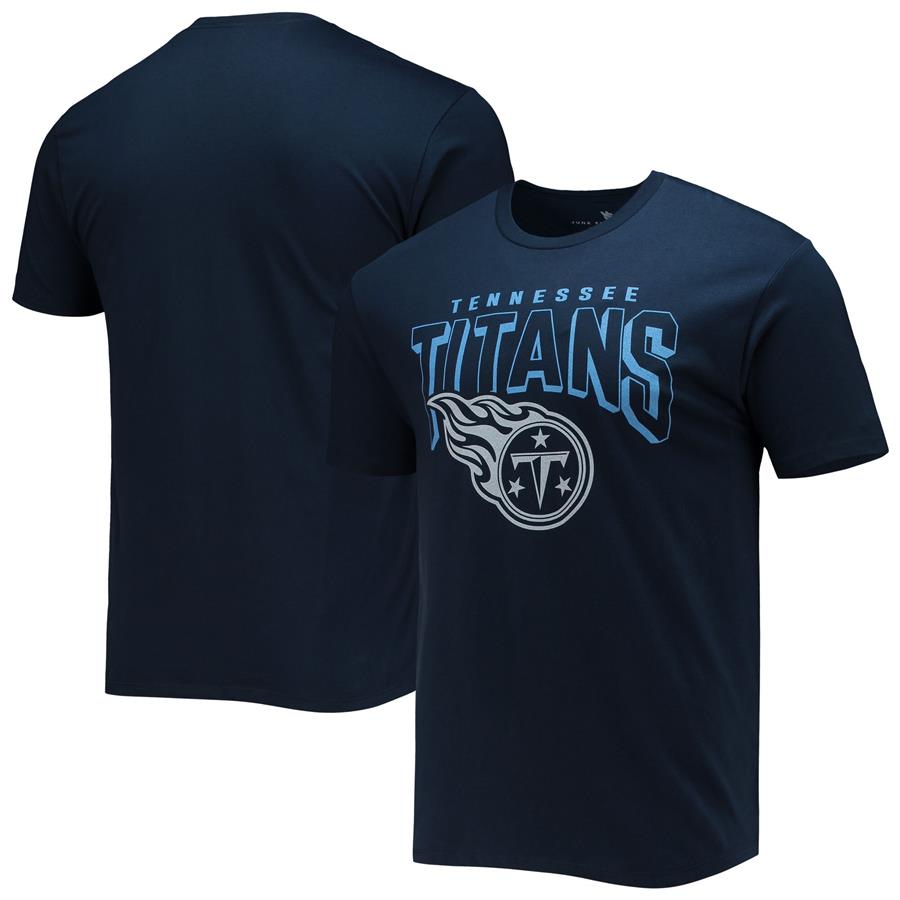 Tennessee Titans Junk Food Bold Logo T-Shirt - Navy