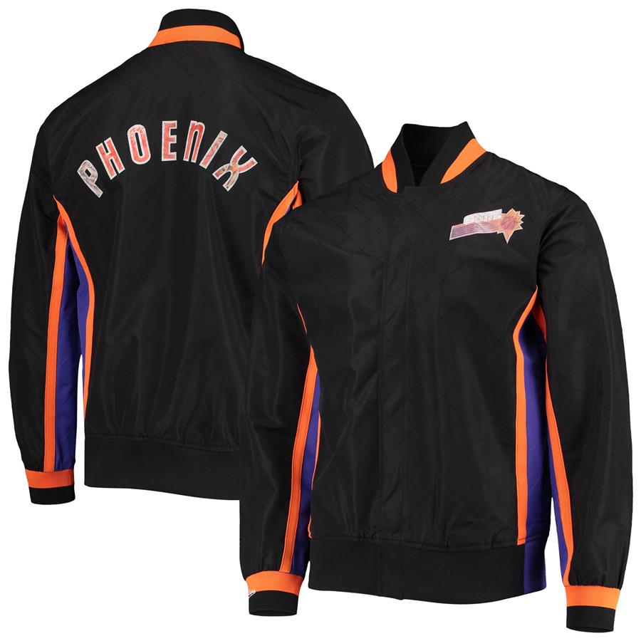 Куртка на кнопках Phoenix Suns Mitchell & Ness Hardwood Classics 75th Anniversary Authentic Warmup (чёрный)