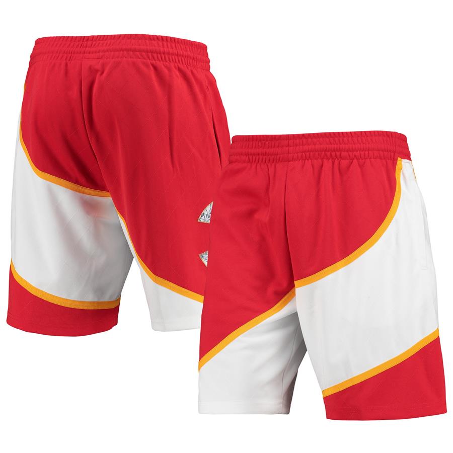 Atlanta Hawks Mitchell & Ness 1986 Hardwood Classics 75th Anniversary Swingman Shorts - Red