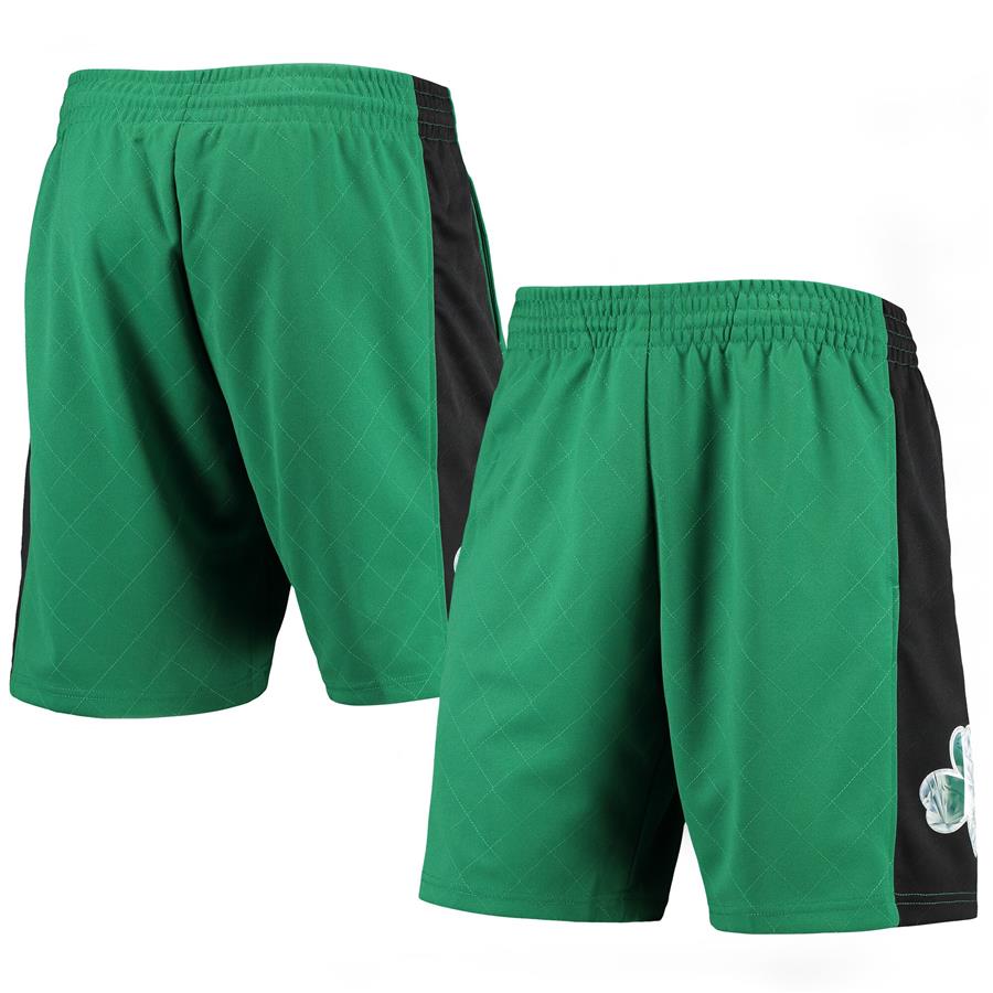 Boston Celtics Mitchell & Ness 2007 Hardwood Classics 75th Anniversary Swingman Shorts - Kelly Green
