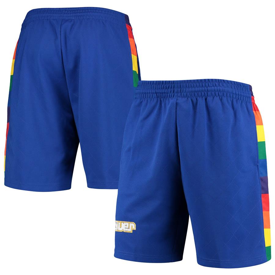 Denver Nuggets Mitchell & Ness 1991 Hardwood Classics 75th Anniversary Swingman Shorts - Blue