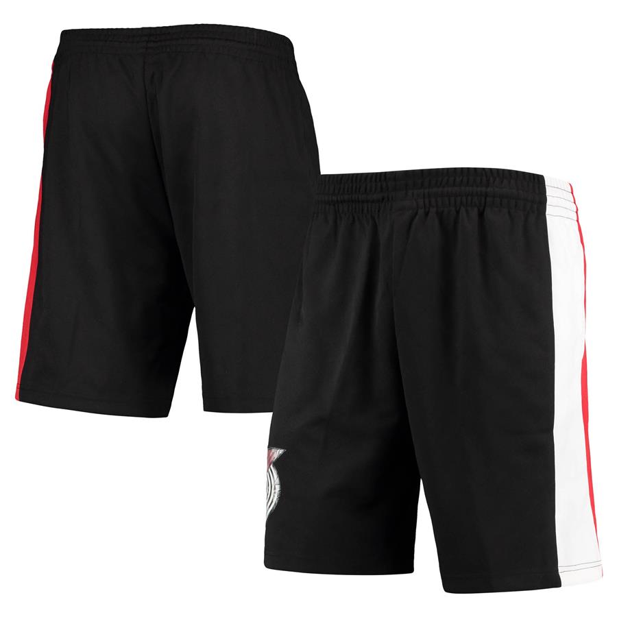 Portland Trail Blazers Mitchell & Ness Hardwood Classics 75th Anniversary Swingman Shorts - Black
