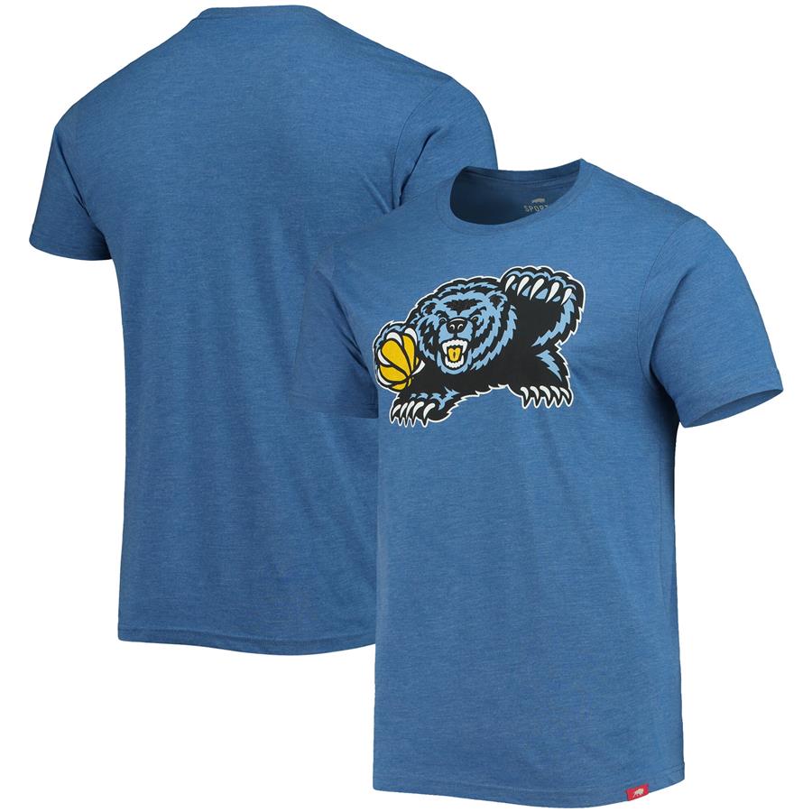 Memphis Grizzlies Sportiqe Moments Mixtape Comfy Tri-Blend T-Shirt - Royal