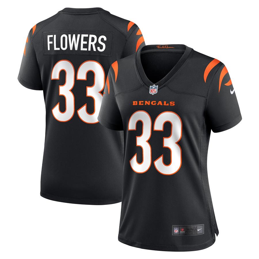 Tre Flowers Cincinnati Bengals Nike Women's Game Jersey - Black