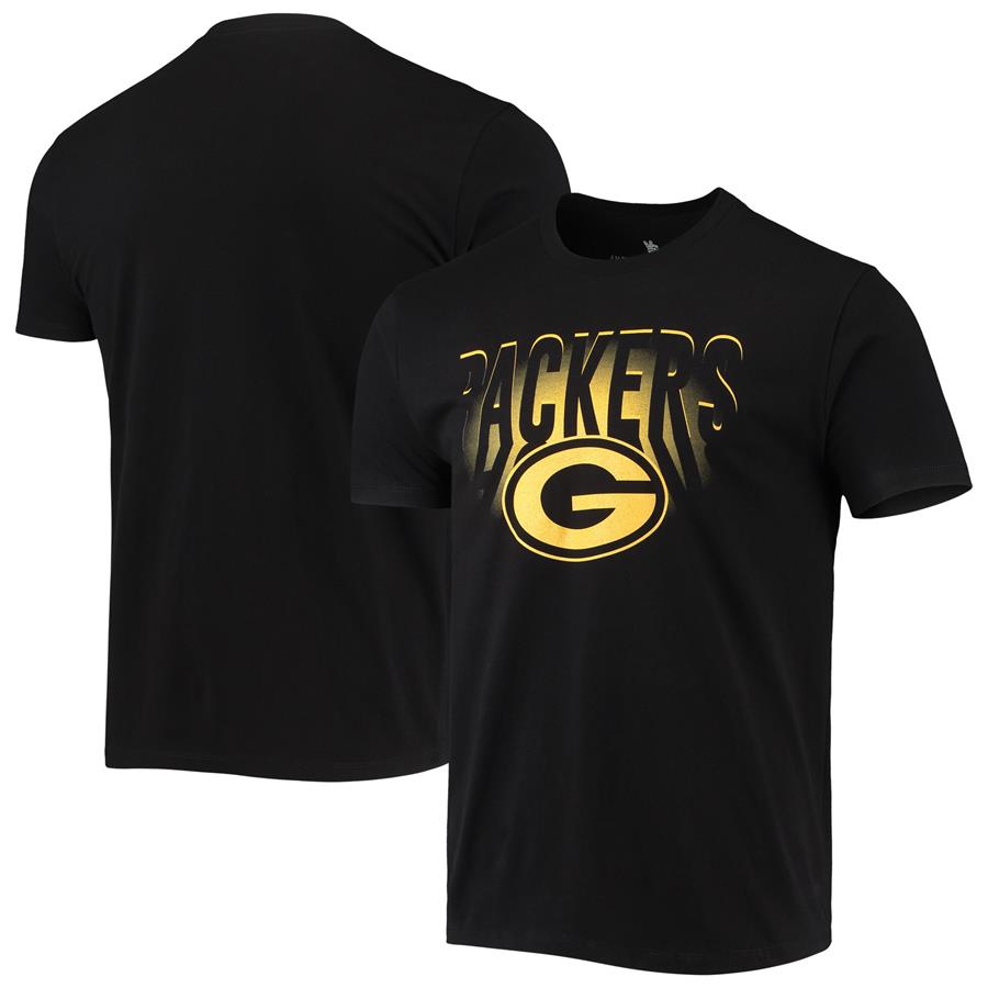 Green Bay Packers Junk Food Spotlight T-Shirt - Black