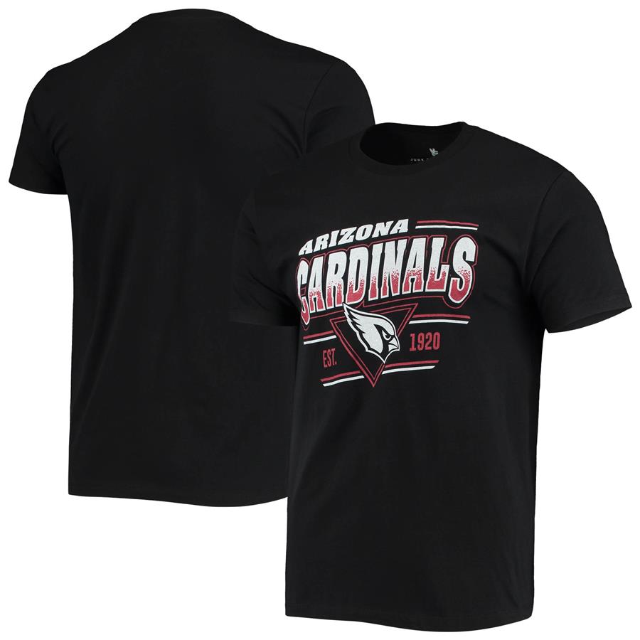 Arizona Cardinals Junk Food Throwback T-Shirt - Black