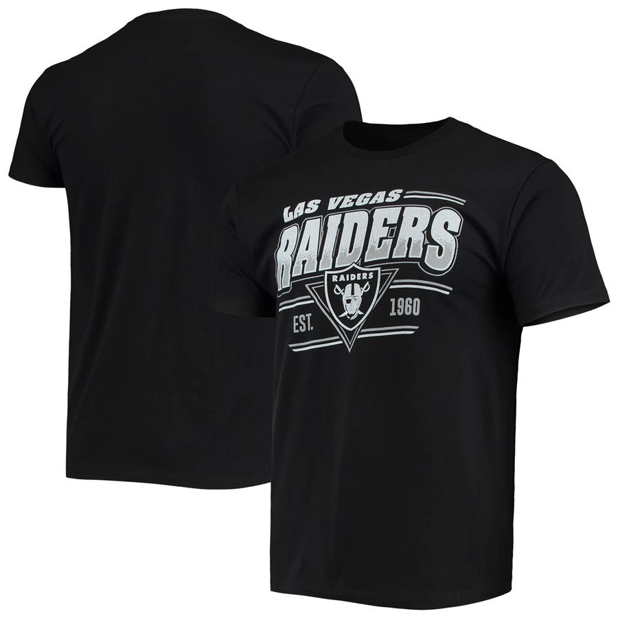 Las Vegas Raiders Junk Food Throwback T-Shirt - Black