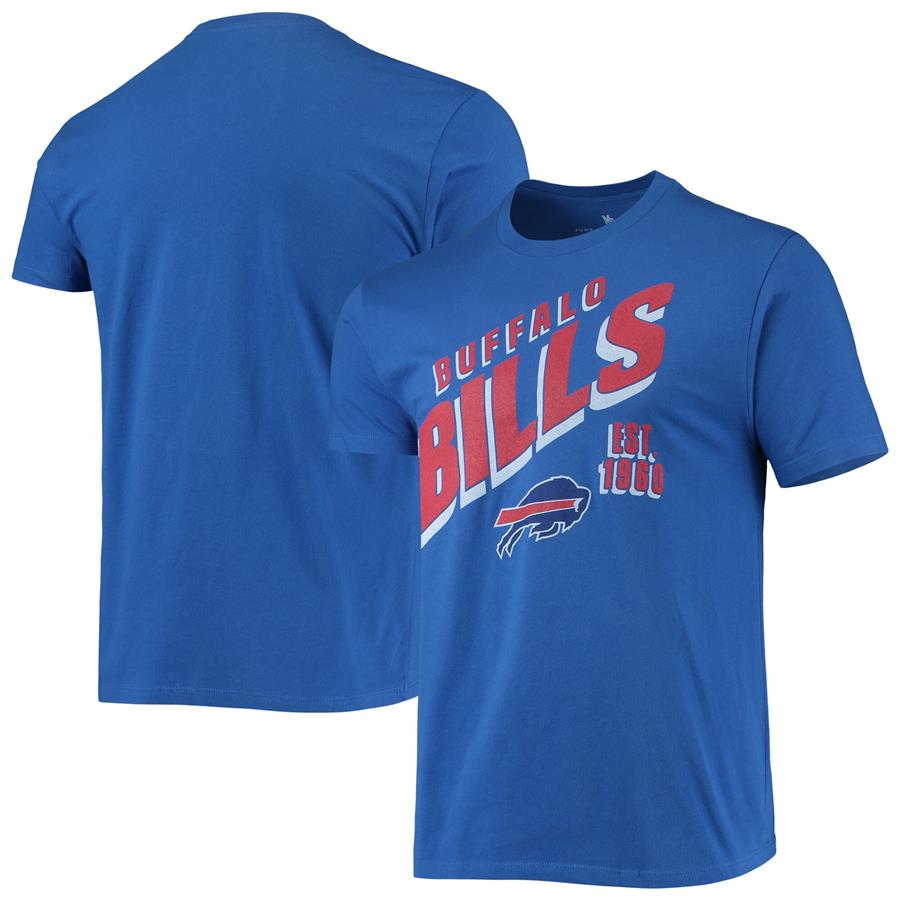 Buffalo Bills Junk Food Slant T-Shirt - Royal