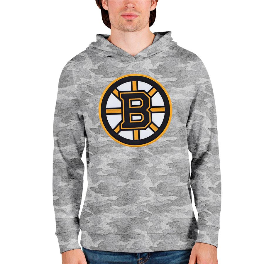 Boston Bruins Antigua Absolute Pullover Hoodie - Camo