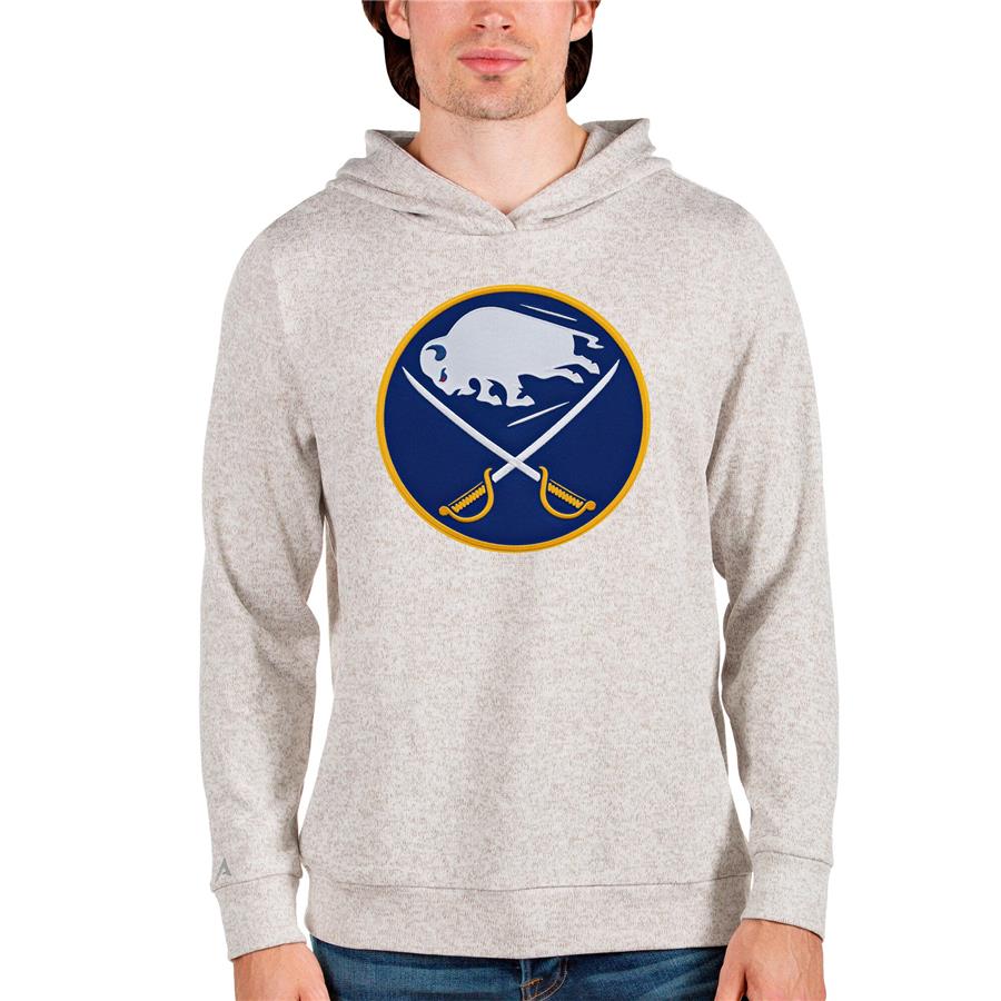Buffalo Sabres Antigua Absolute Pullover Hoodie - Oatmeal