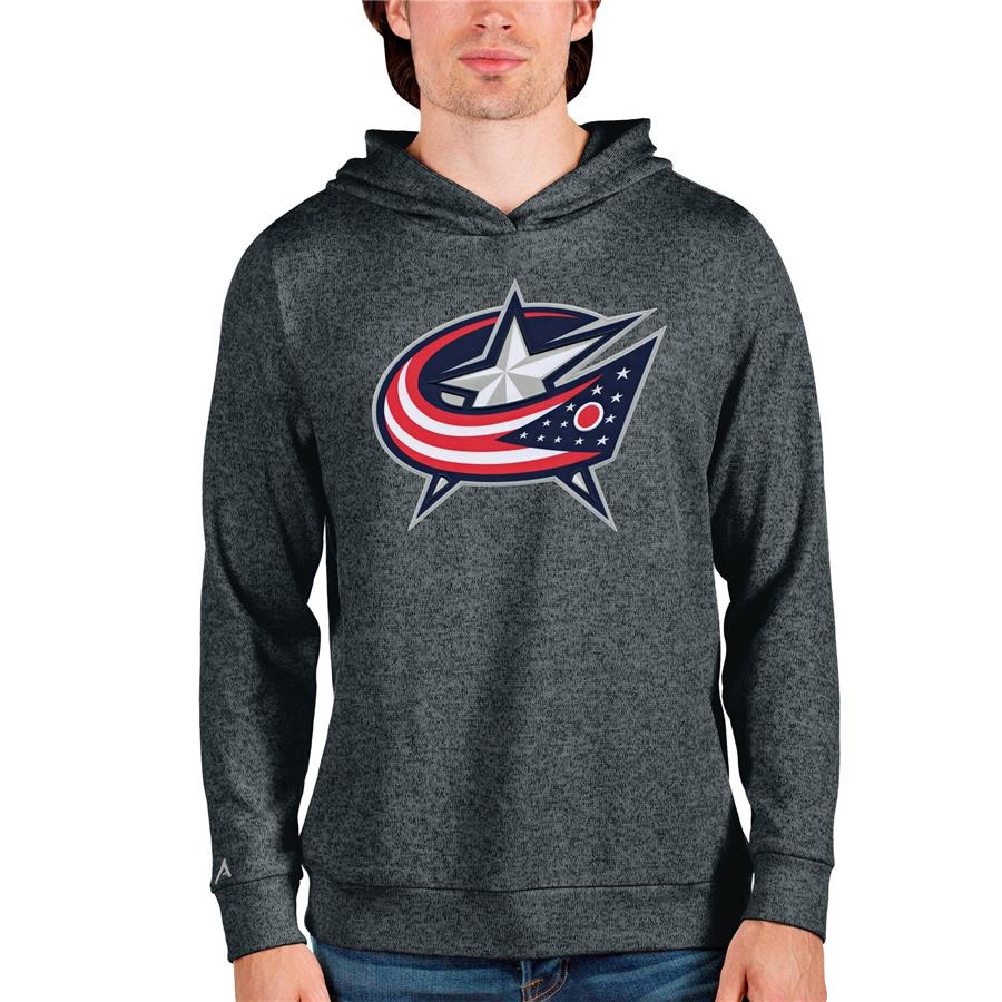 Columbus Blue Jackets Antigua Absolute Pullover Hoodie - Heathered Charcoal
