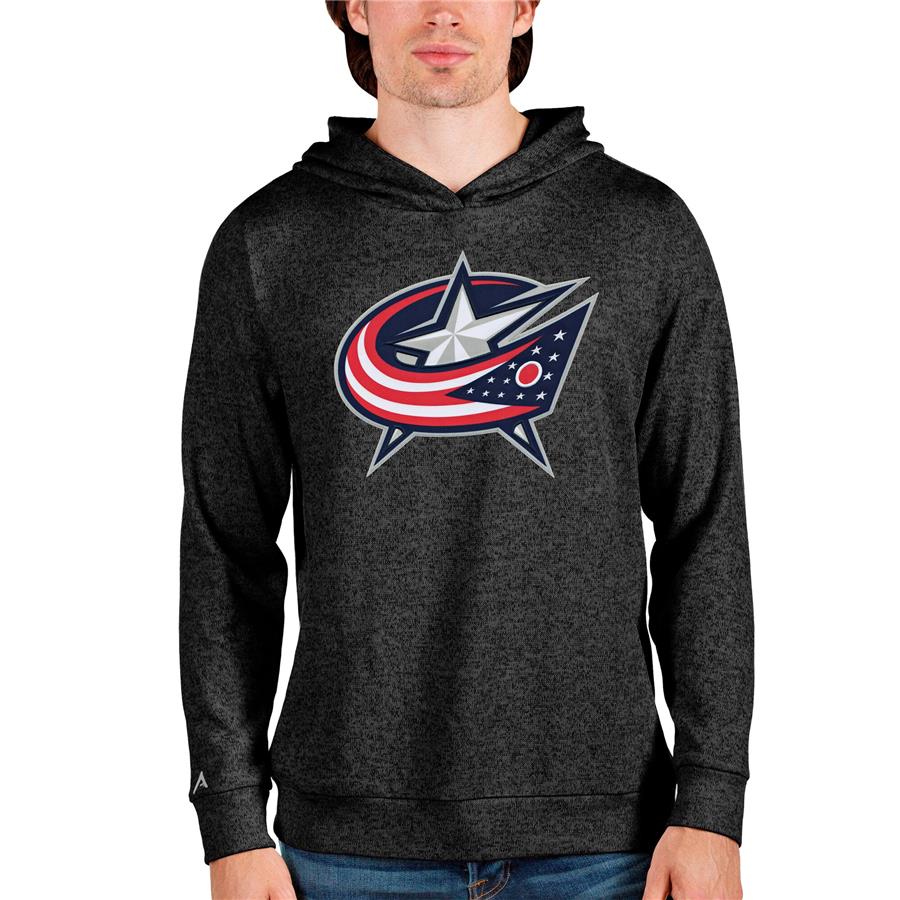 Columbus Blue Jackets Antigua Absolute Pullover Hoodie - Heathered Black