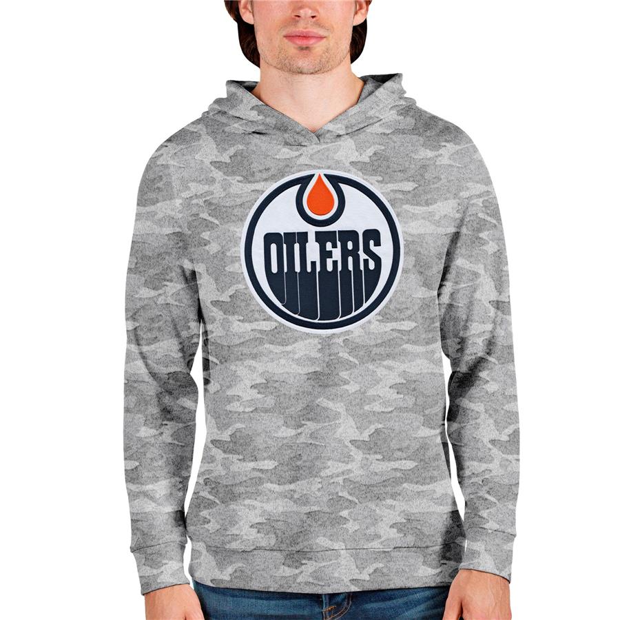 Edmonton Oilers Antigua Absolute Pullover Hoodie - Camo