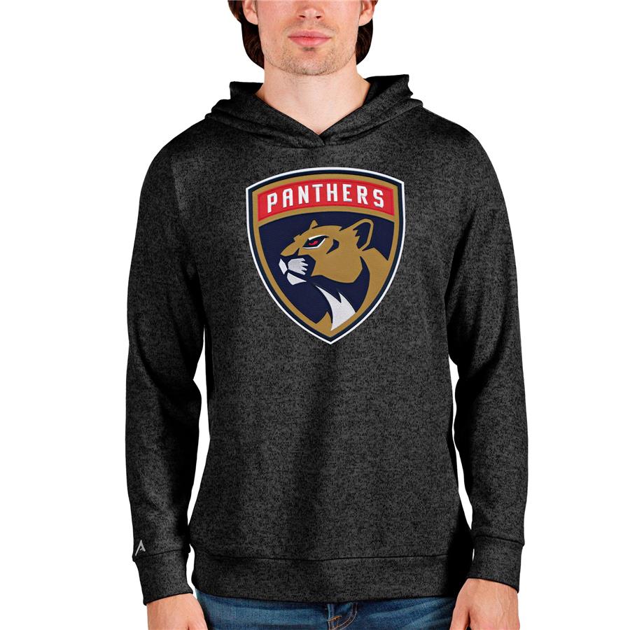 Florida Panthers Antigua Absolute Pullover Hoodie - Heathered Black