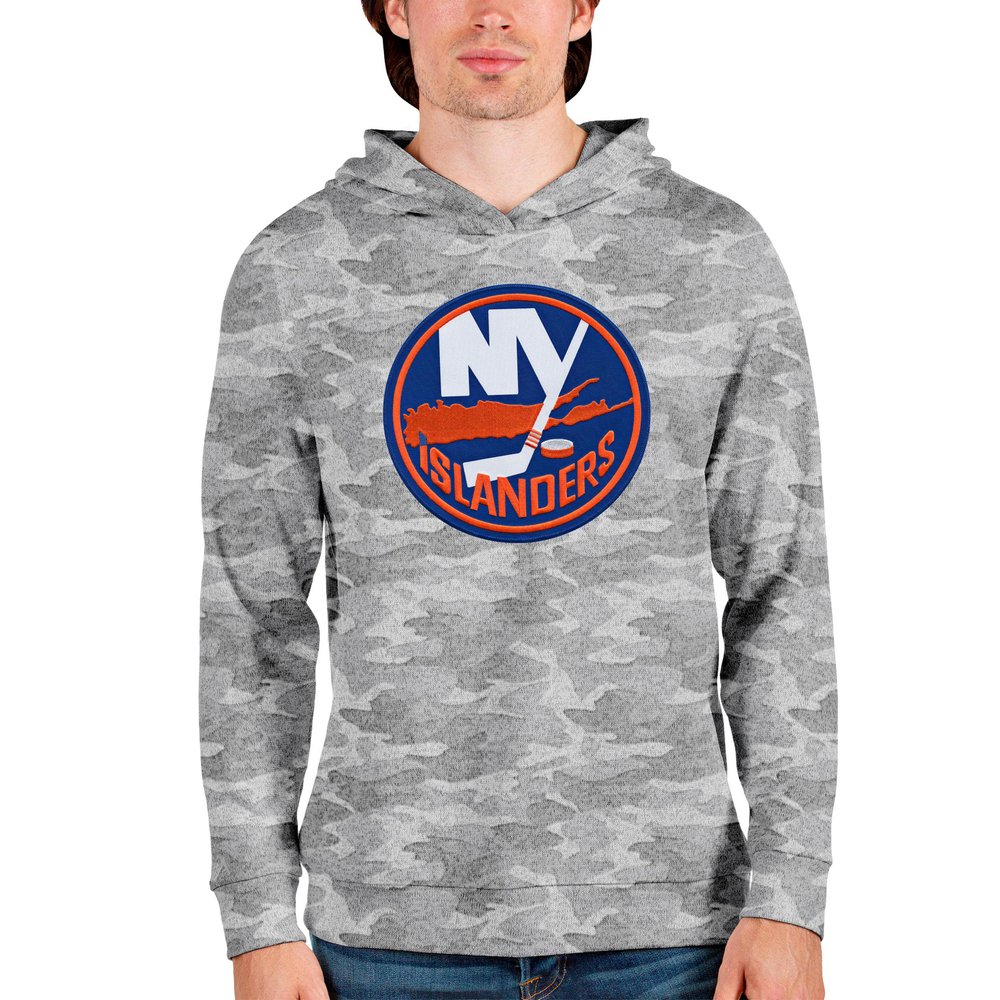 New York Islanders Antigua Absolute Pullover Hoodie - Camo