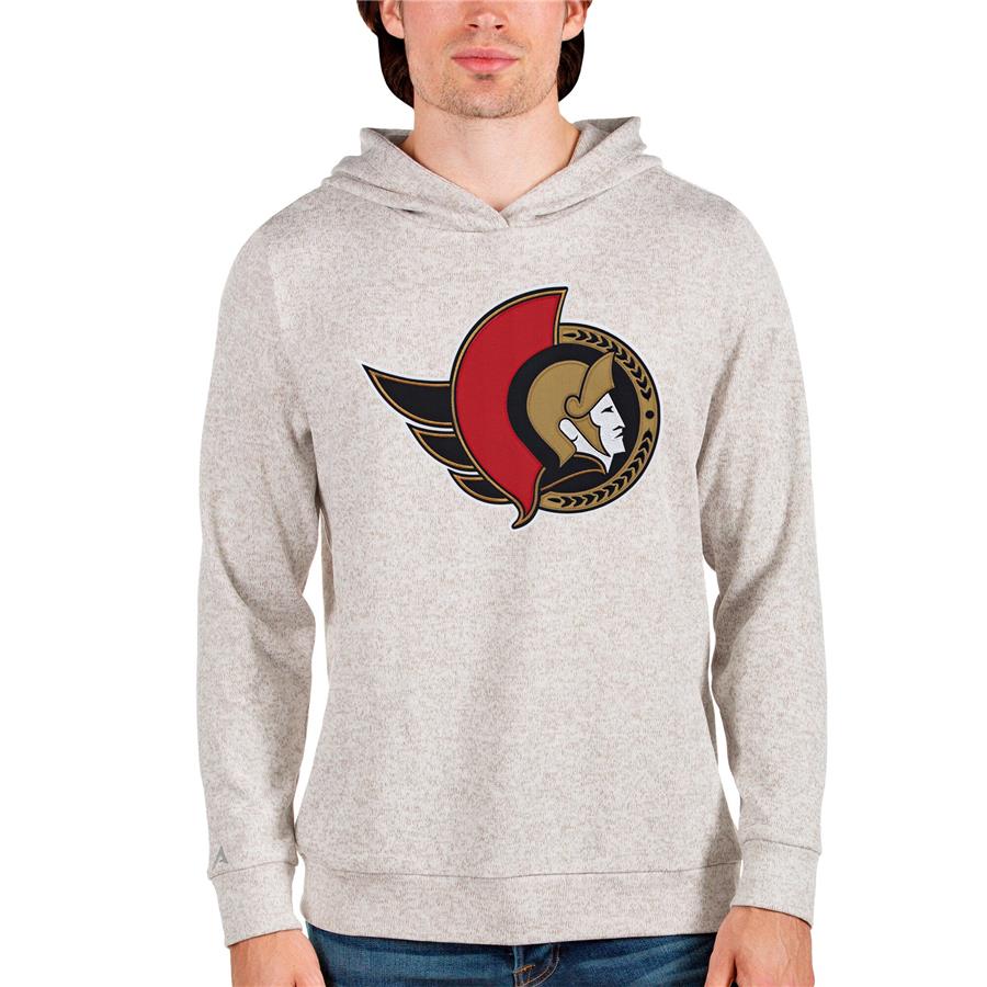 Ottawa Senators Antigua Absolute Pullover Hoodie - Oatmeal