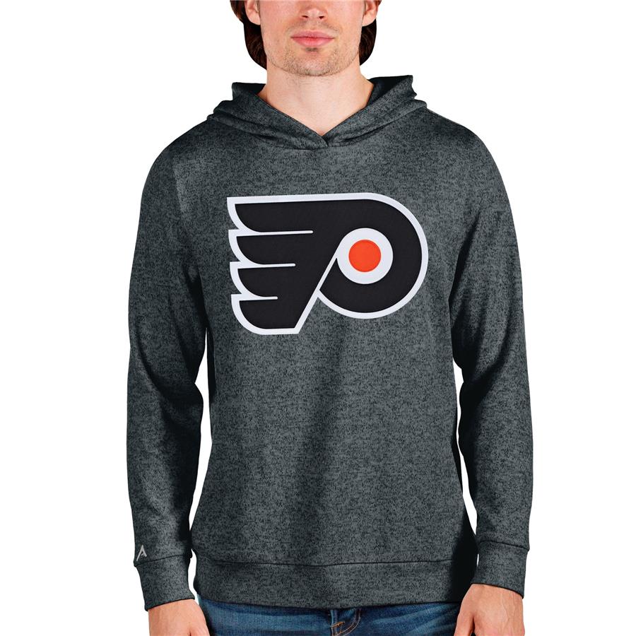 Philadelphia Flyers Antigua Absolute Pullover Hoodie - Heathered Charcoal