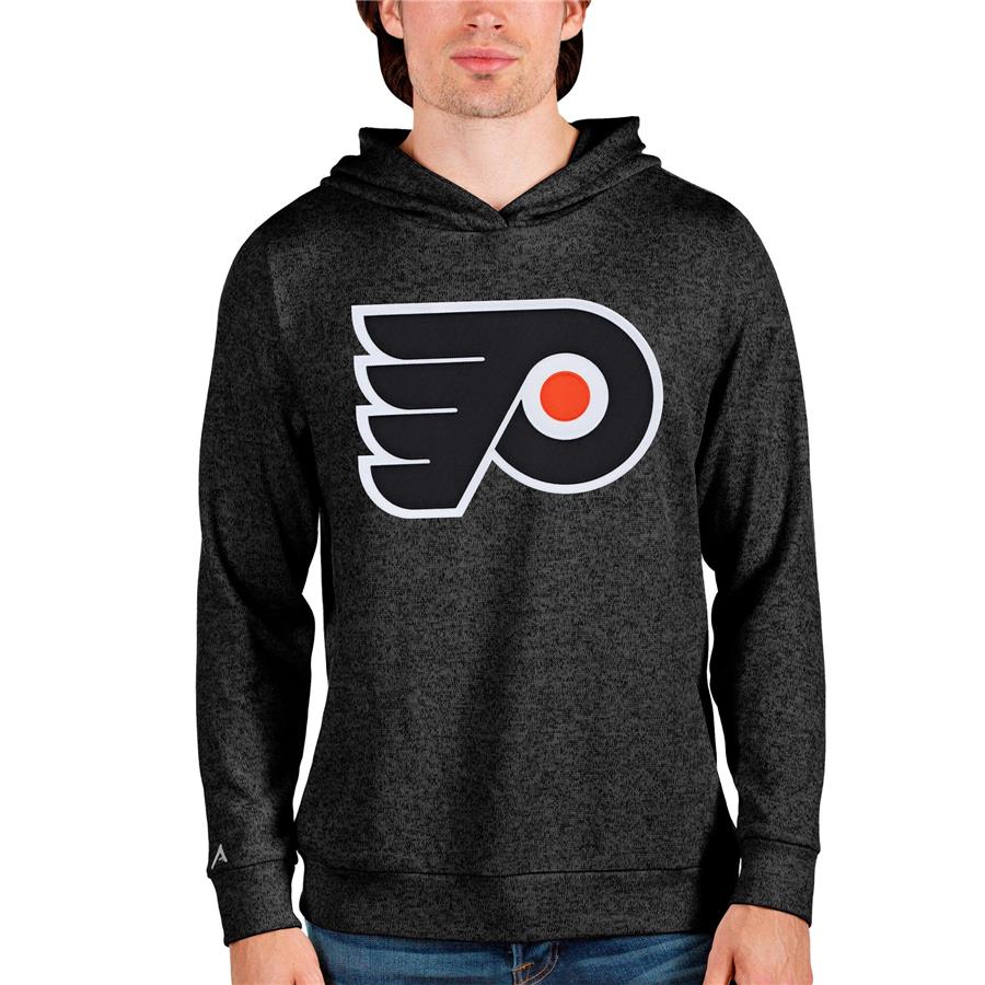Philadelphia Flyers Antigua Absolute Pullover Hoodie - Heathered Black