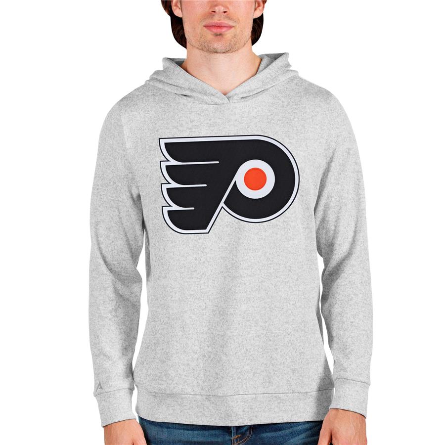 Philadelphia Flyers Antigua Absolute Pullover Hoodie - Heathered Gray