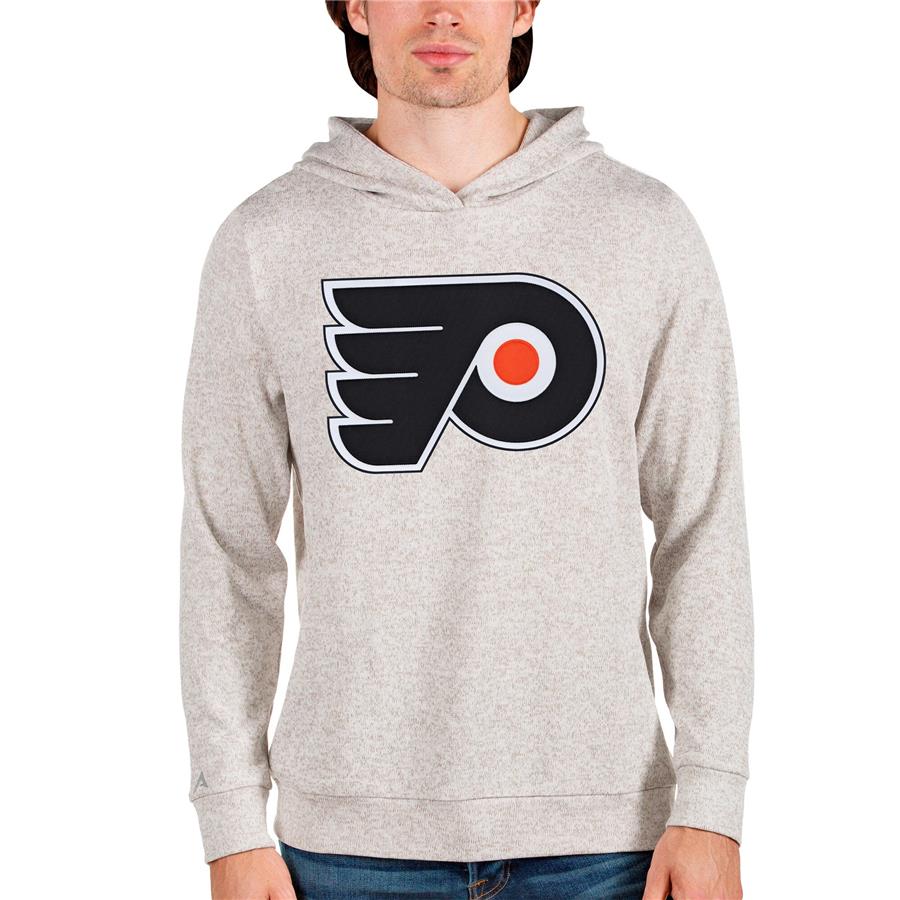 Philadelphia Flyers Antigua Absolute Pullover Hoodie - Oatmeal