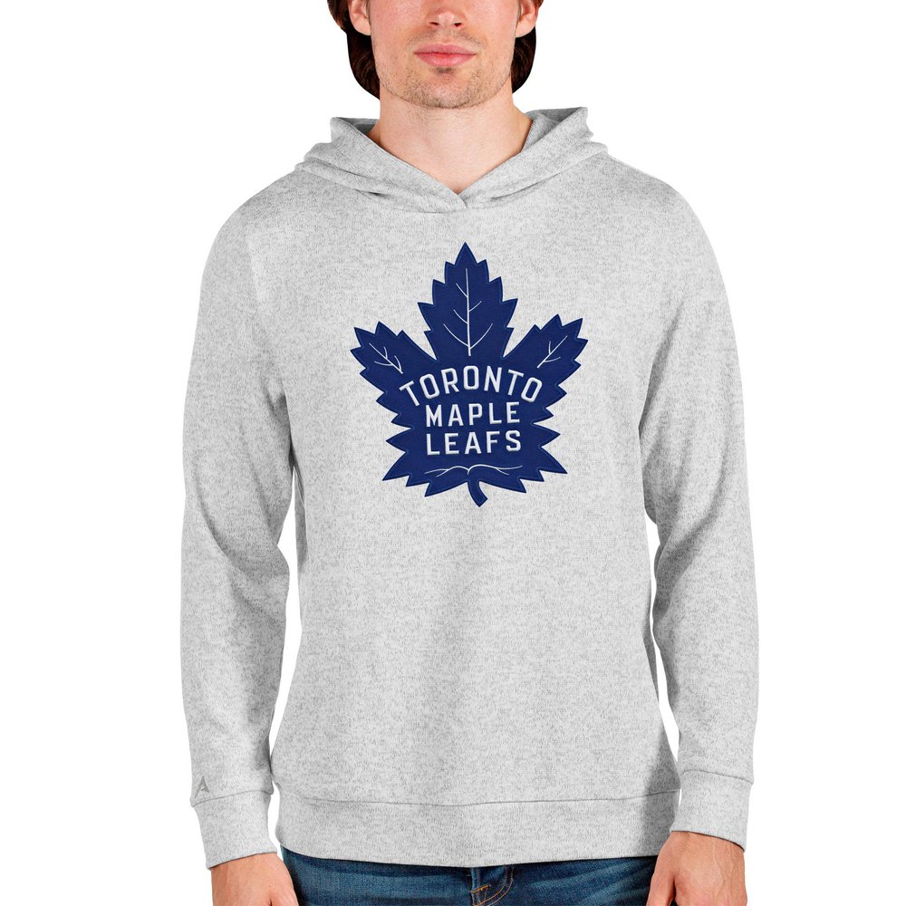 Toronto Maple Leafs Antigua Absolute Pullover Hoodie - Heathered Gray