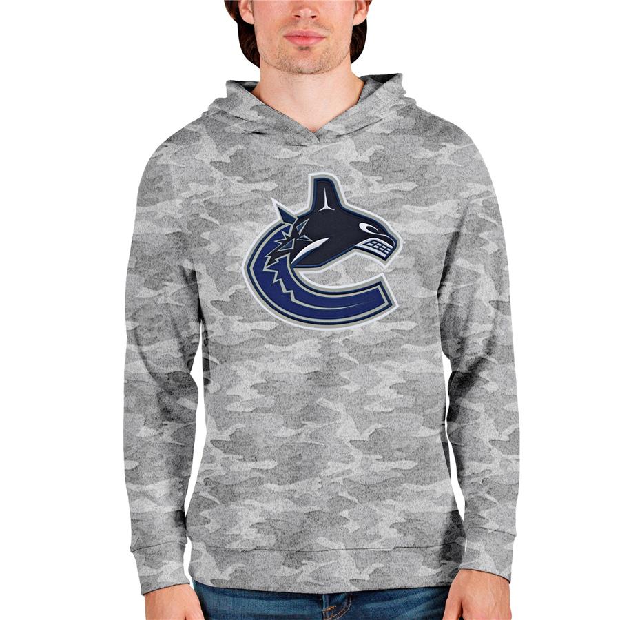 Vancouver Canucks Antigua Absolute Pullover Hoodie - Camo