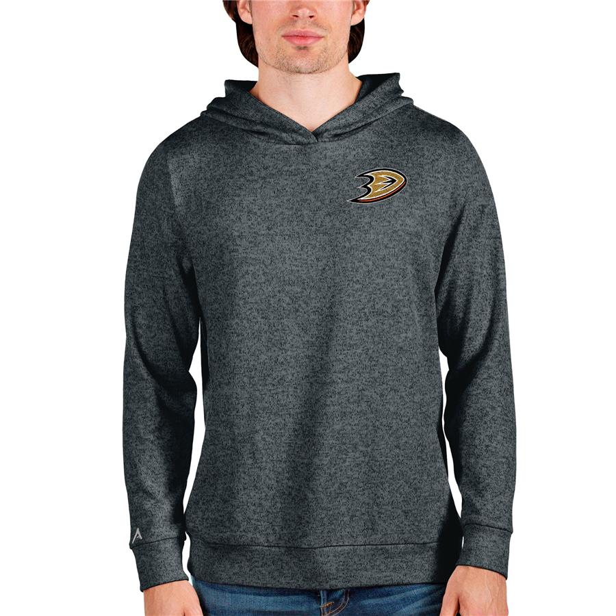 Anaheim Ducks Antigua Team Absolute Pullover Hoodie - Heathered Charcoal