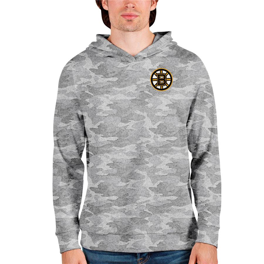 Boston Bruins Antigua Team Absolute Pullover Hoodie - Camo