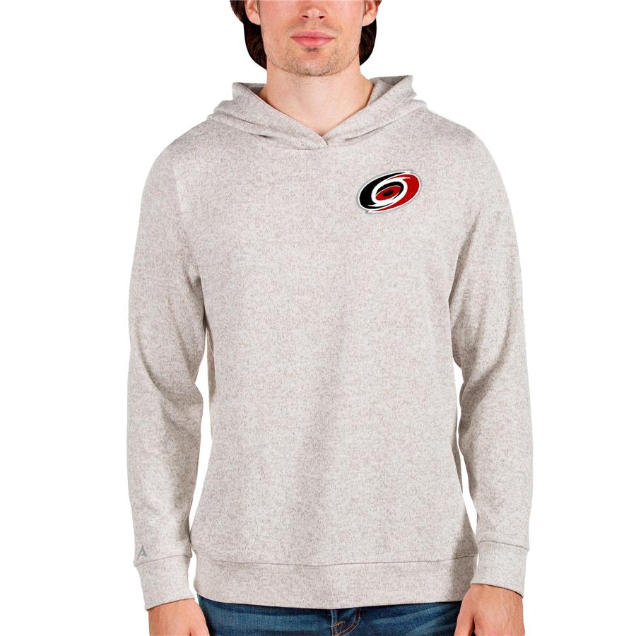 Carolina Hurricanes Antigua Team Absolute Pullover Hoodie - Oatmeal