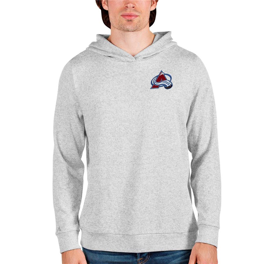 Colorado Avalanche Antigua Team Absolute Pullover Hoodie - Heathered Gray