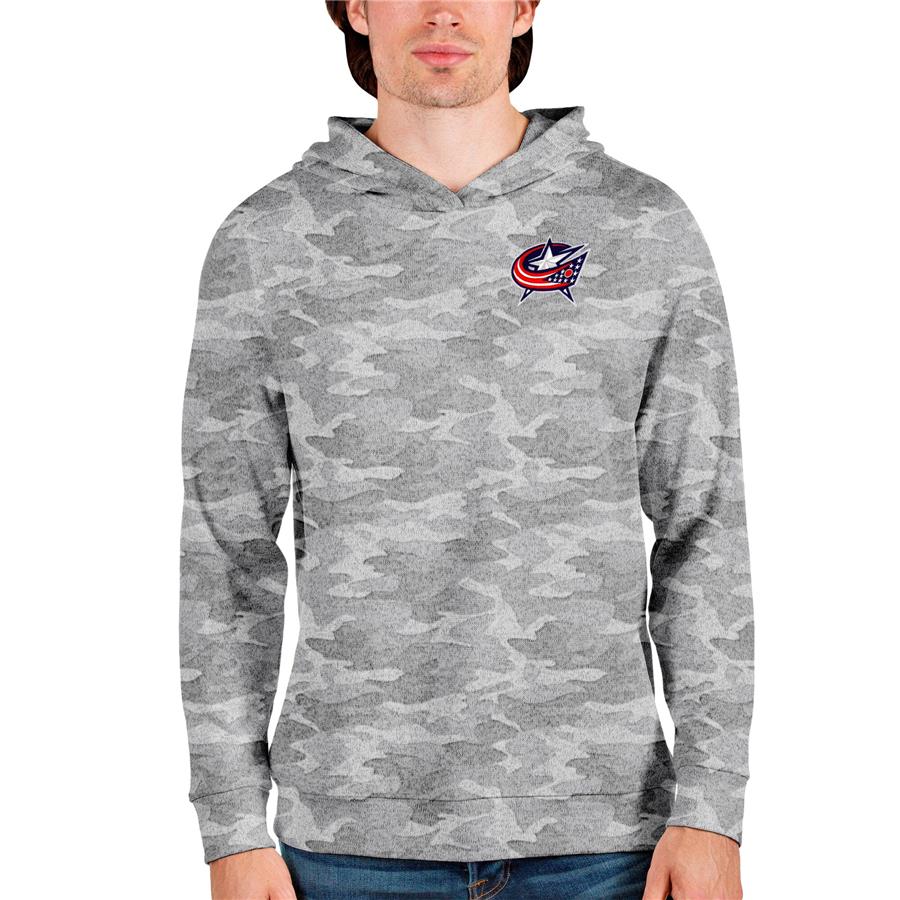 Columbus Blue Jackets Antigua Team Absolute Pullover Hoodie - Camo