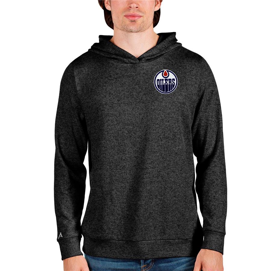 Edmonton Oilers Antigua Team Absolute Pullover Hoodie - Black