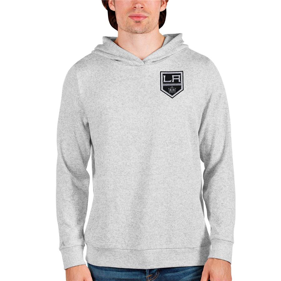 Los Angeles Kings Antigua Team Absolute Pullover Hoodie - Heathered Gray