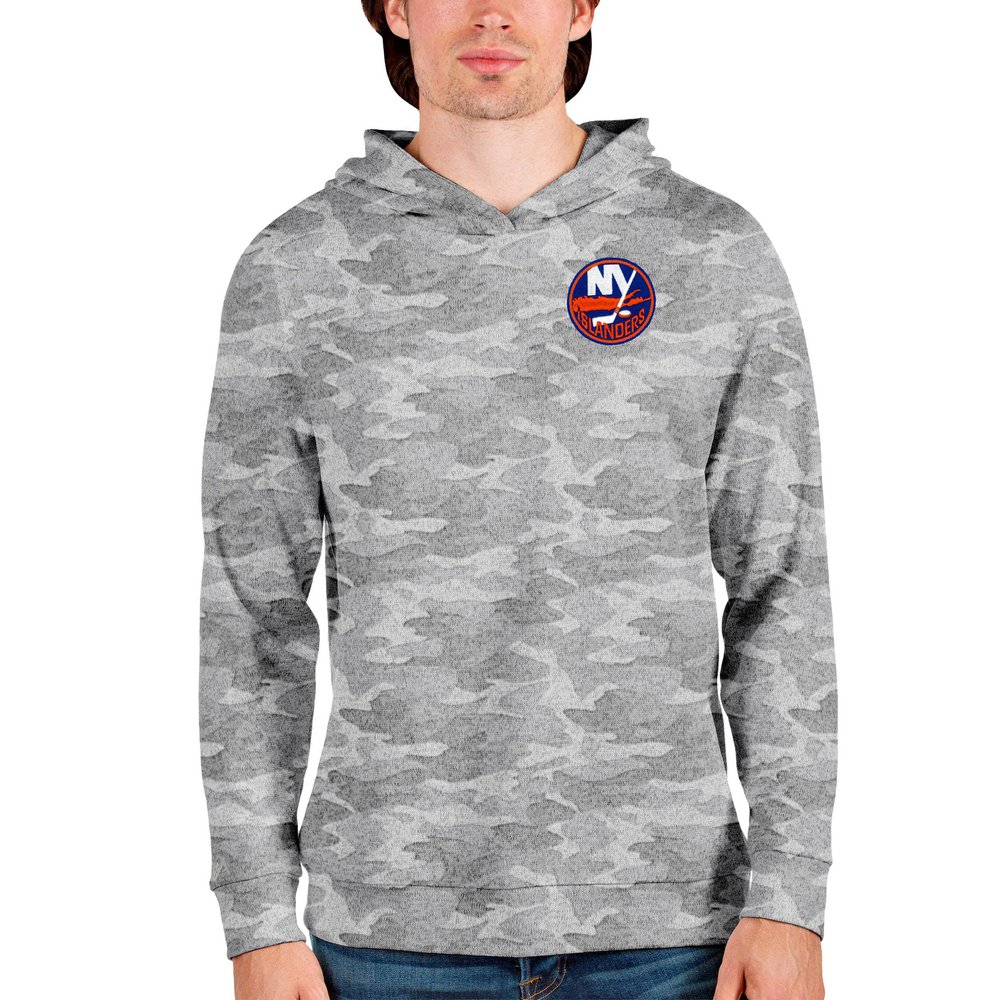 New York Islanders Antigua Team Absolute Pullover Hoodie - Camo