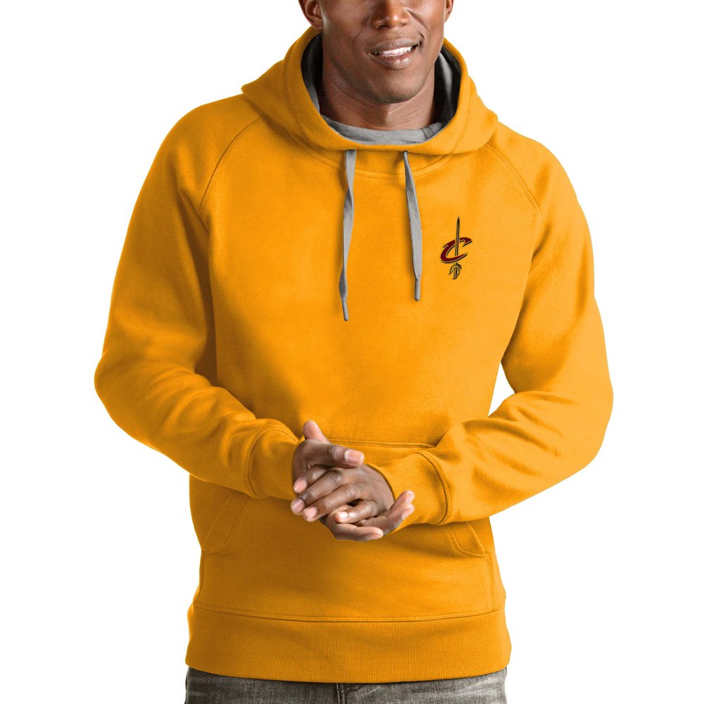 Cleveland Cavaliers Antigua Victory Pullover Hoodie - Gold