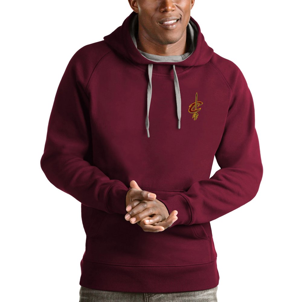 Cleveland Cavaliers Antigua Victory Pullover Hoodie - Maroon