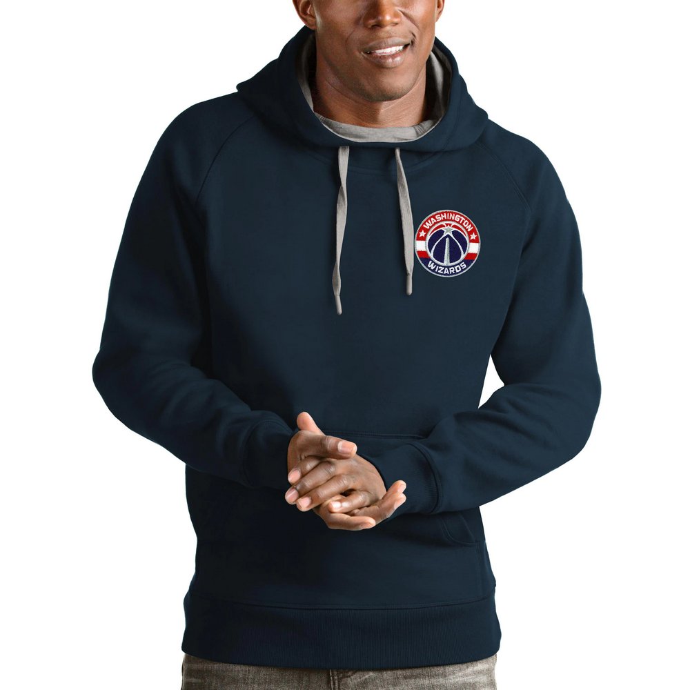 Washington Wizards Antigua Victory Pullover Hoodie - Navy