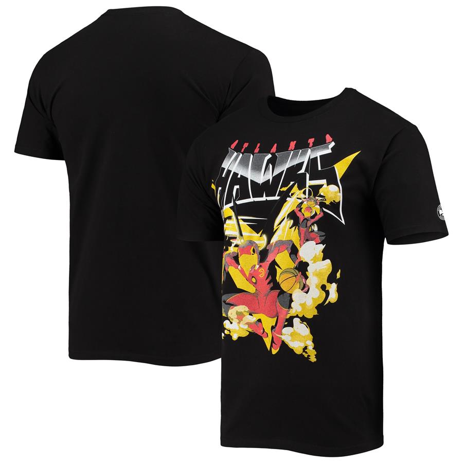 Atlanta Hawks NBA x McFlyy Identify Artist Series T-Shirt - Black