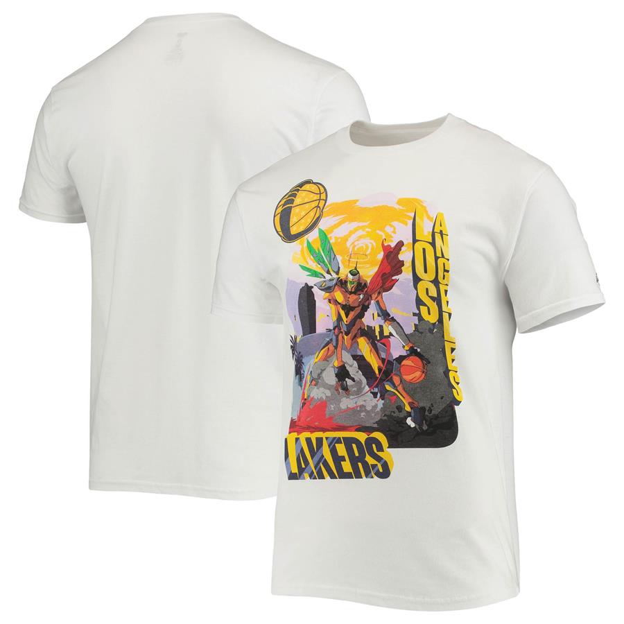 Los Angeles Lakers NBA x McFlyy Identify Artist Series T-Shirt - White