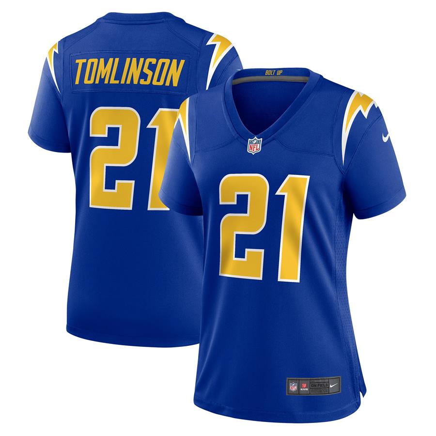Женское джерси LaDainian Tomlinson Los Angeles Chargers Nike Retired Game (синий)
