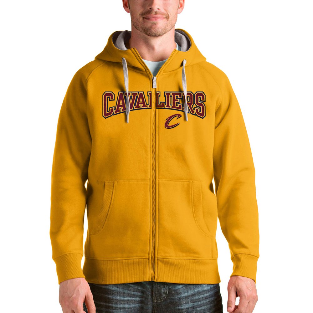 Cleveland Cavaliers Antigua Victory Full-Zip Hoodie - Gold