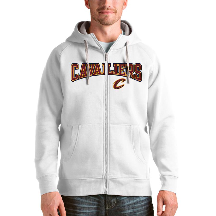 Cleveland Cavaliers Antigua Victory Full-Zip Hoodie - White