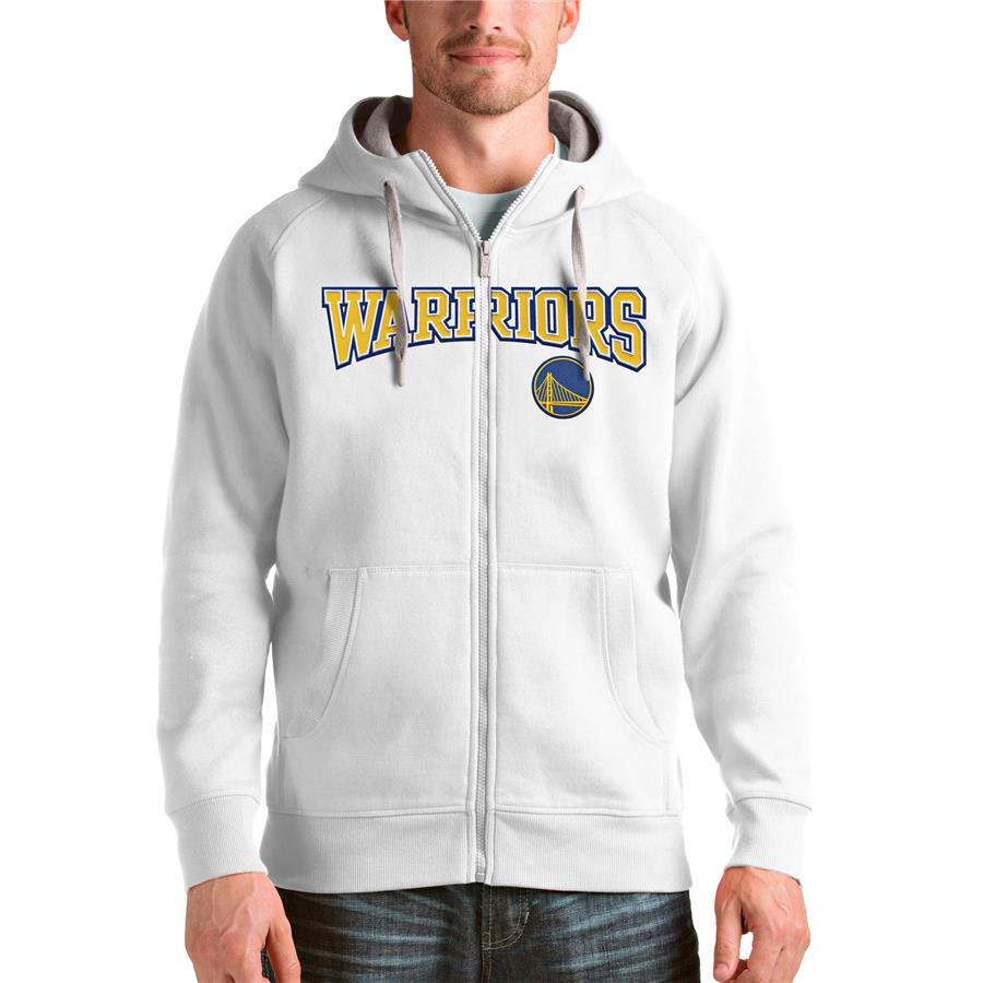 Худи на молнии Golden State Warriors Antigua Victory (белый)