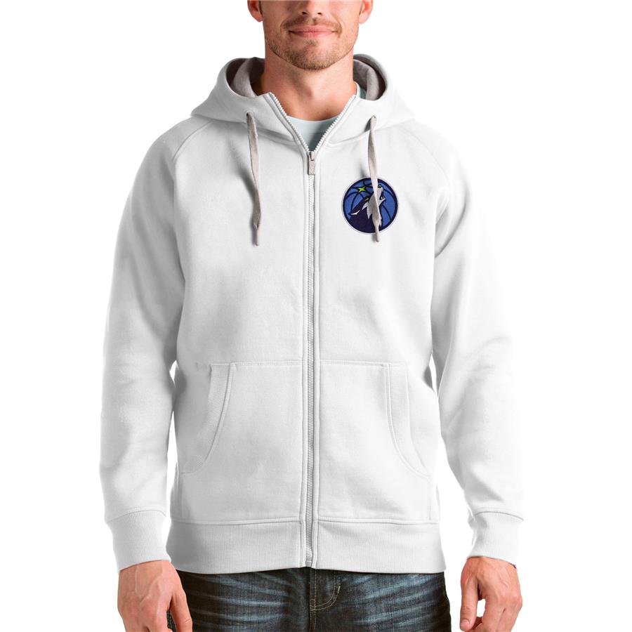 Худи на молнии Minnesota Timberwolves Antigua Logo Victory (белый)
